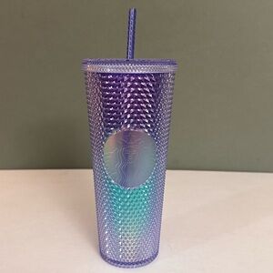 Starbucks Purple to Teal Studded Iridescent Tumbler